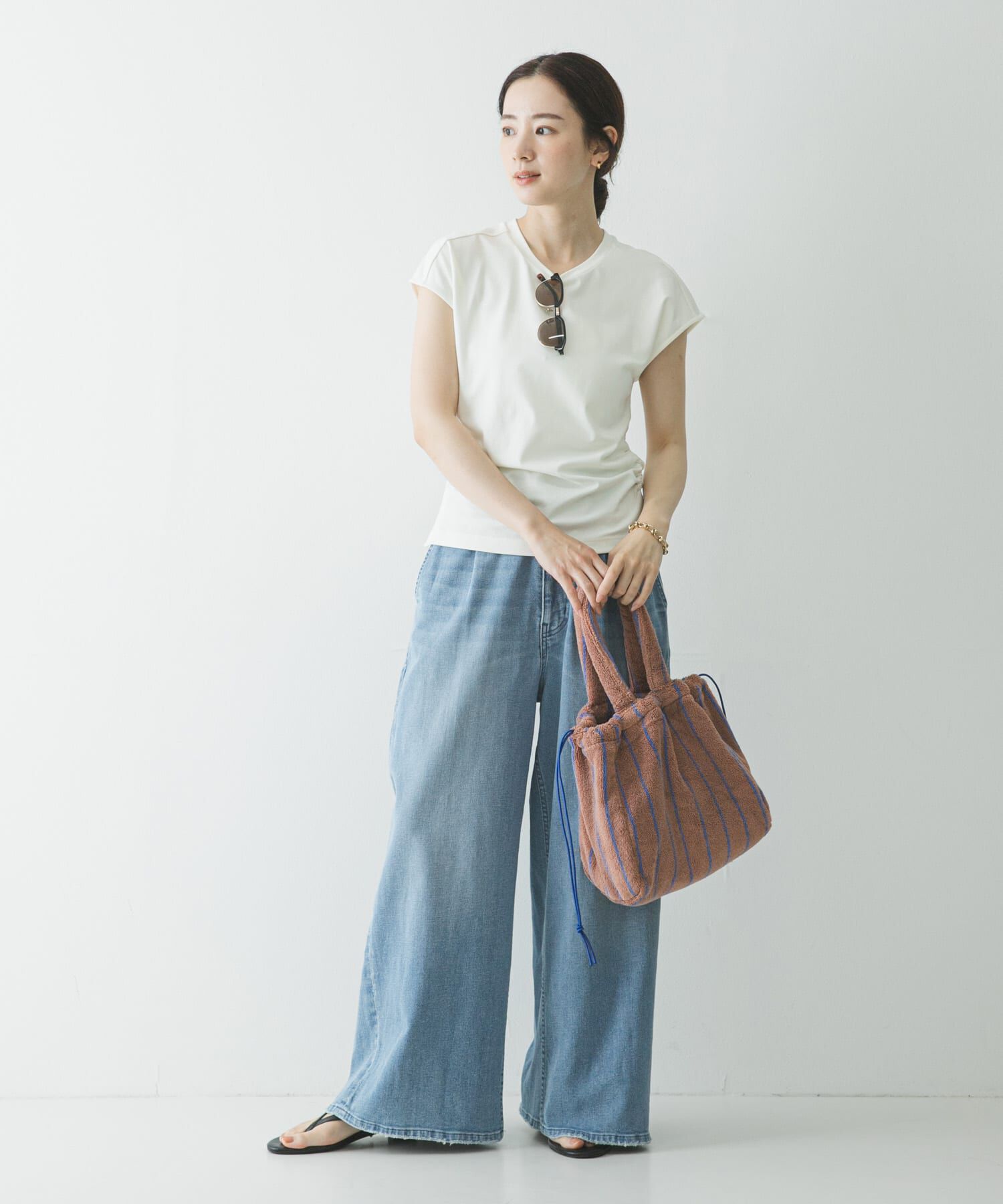 URBAN RESEARCH「サイドギャザーカットソー」|Tシャツ・カットソー|