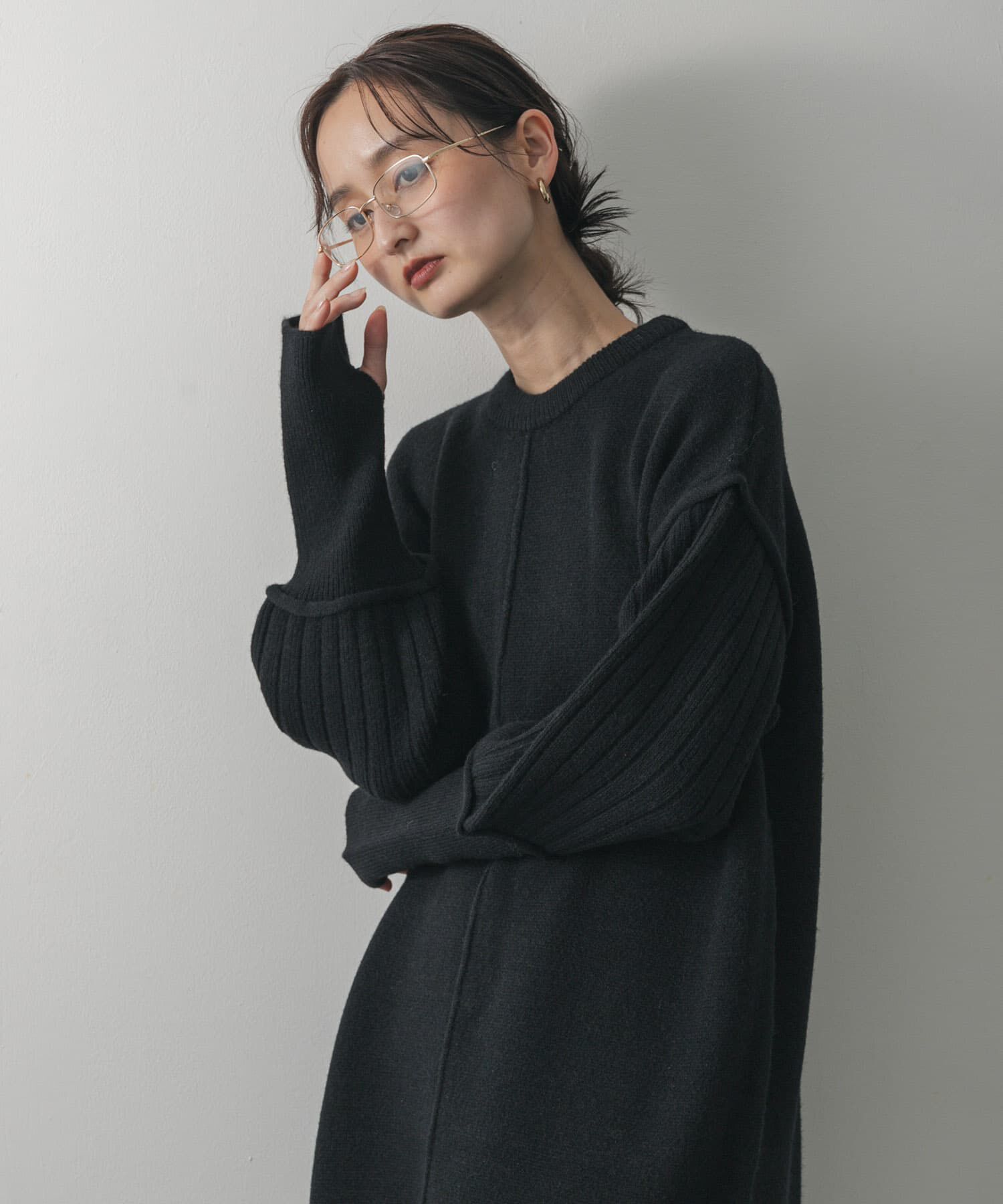 SENSE OF PLACE by URBAN RESEARCH「センターシームサムホールニットワンピース」|ワンピース|