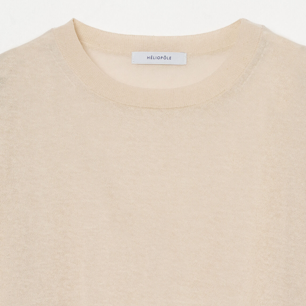HELIOPOLE「HELIOPOLE SHEER LINEN KNIT CREW NECK」|ニット・セーター|