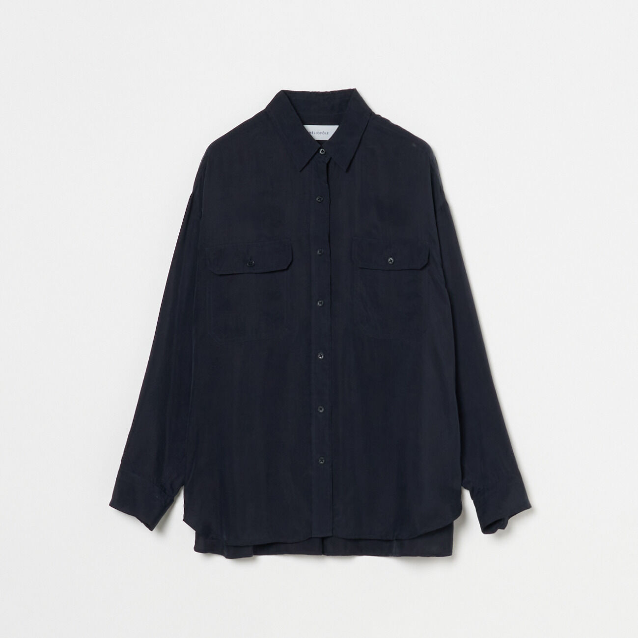 HELIOPOLE「HELIOPOLE FIBRIL POCKET SHIRT」|シャツ・ブラウス|ネイビー
