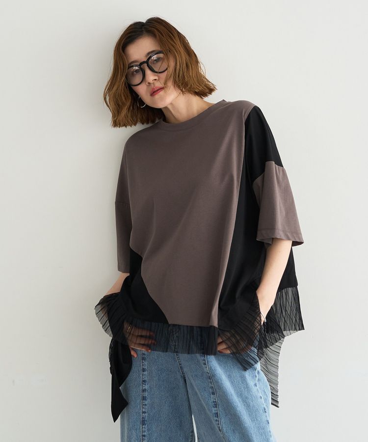 Editt by YECCA VECCA「裾アシメデザインプルオーバー」|Tシャツ・カットソー|Mix