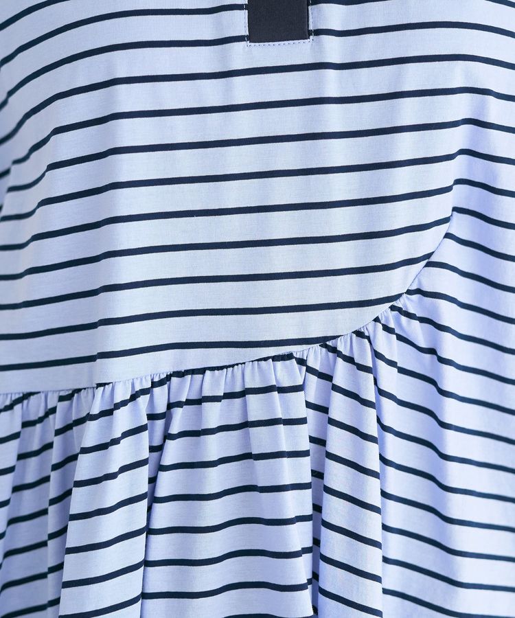 YECCA VECCA「アシメボーダーポロシャツ」|Tシャツ・カットソー|