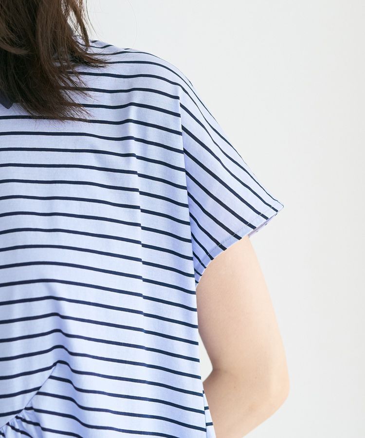 YECCA VECCA「アシメボーダーポロシャツ」|Tシャツ・カットソー|