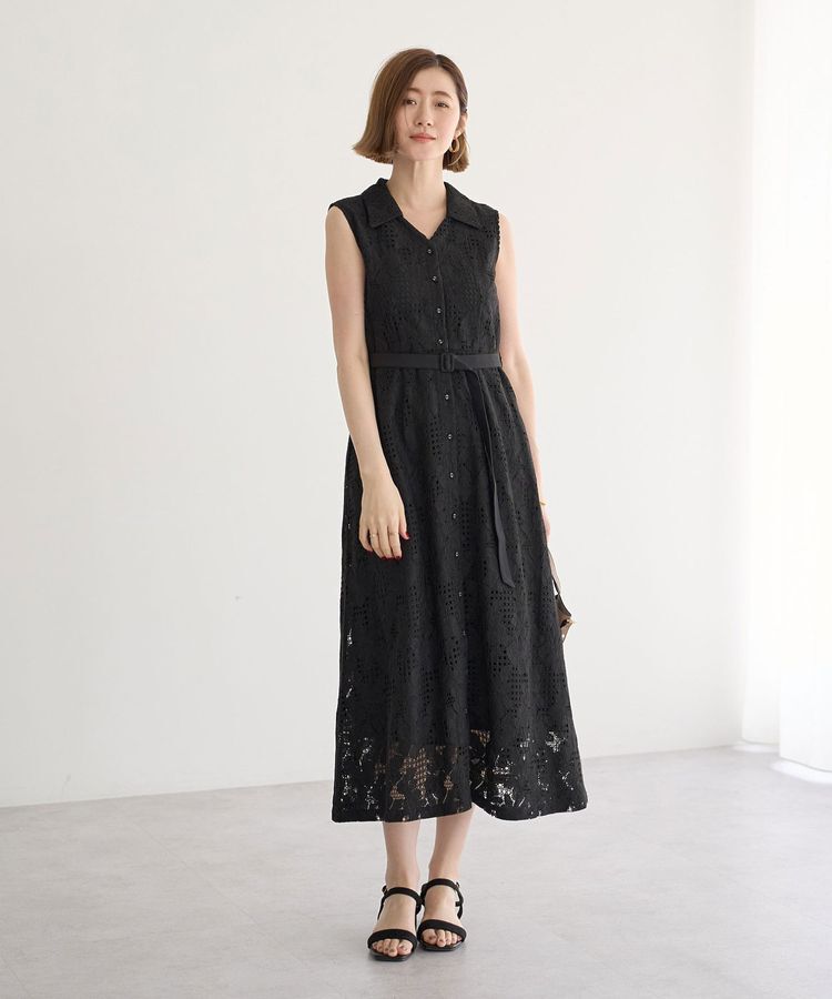 YECCA VECCA「レースワンピース」|ワンピース|Black