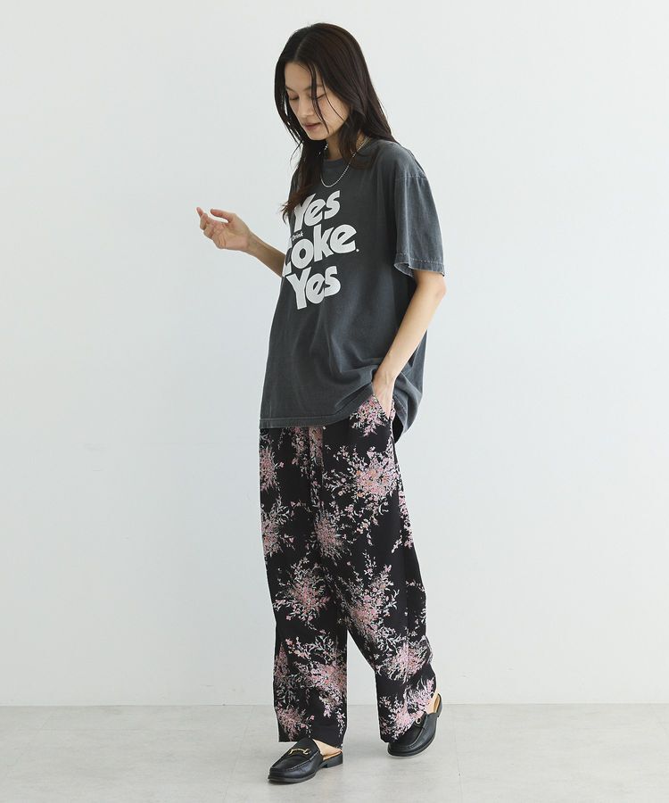 GARAGE OF GOOD CLOTHING「【日本製】ピーチファイユフラワープリントロングパンツ」|その他|