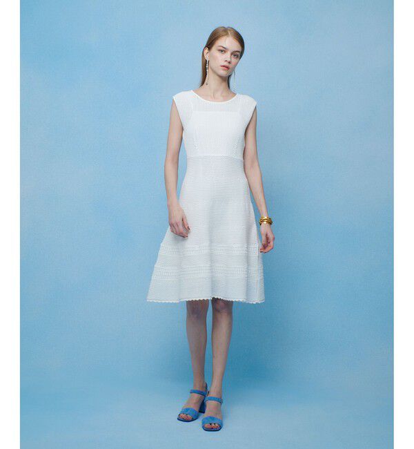 LOULOU WILLOUGHBY「メッシュクロッシェミニワンピース」|ワンピース|