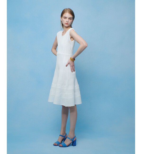 LOULOU WILLOUGHBY「メッシュクロッシェミニワンピース」|ワンピース|