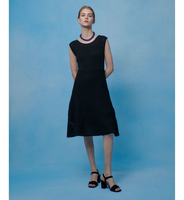 LOULOU WILLOUGHBY「メッシュクロッシェミニワンピース」|ワンピース|