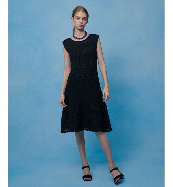 LOULOU WILLOUGHBY「メッシュクロッシェミニワンピース」|ワンピース|