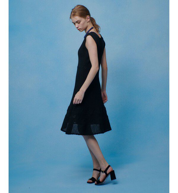 LOULOU WILLOUGHBY「メッシュクロッシェミニワンピース」|ワンピース|