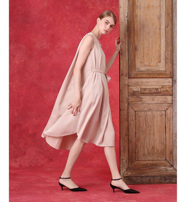 LOULOU WILLOUGHBY「トリアセツイルベルテッドフレアワンピース」|ワンピース|