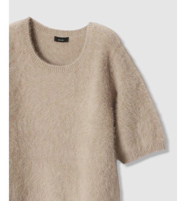 allureville「WEB ルミネ別注 カシミヤブレンドファー加工半袖プルオーバー」|ニット・セーター|
