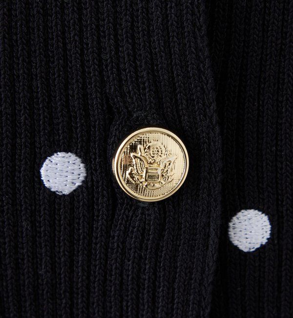  「袖リボンシャツドッキング刺繍入りニット」|ニット・セーター|