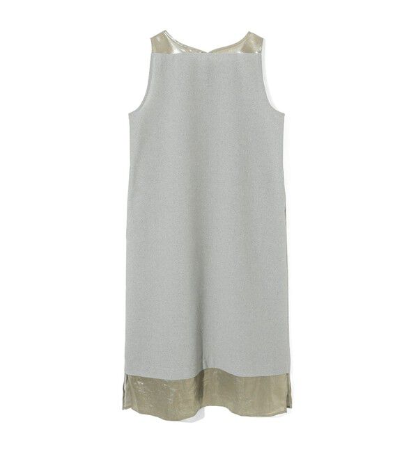 MIDIUMISOLID「MIDIUMISOLID for Ladies 箔プリントオーガンジーノースリーブワンピース」|ワンピース|