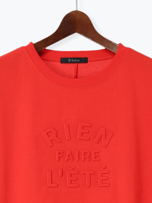 Te chichi「【接触冷感】エンボスロゴフレンチスリーブTシャツ」|Tシャツ・カットソー|