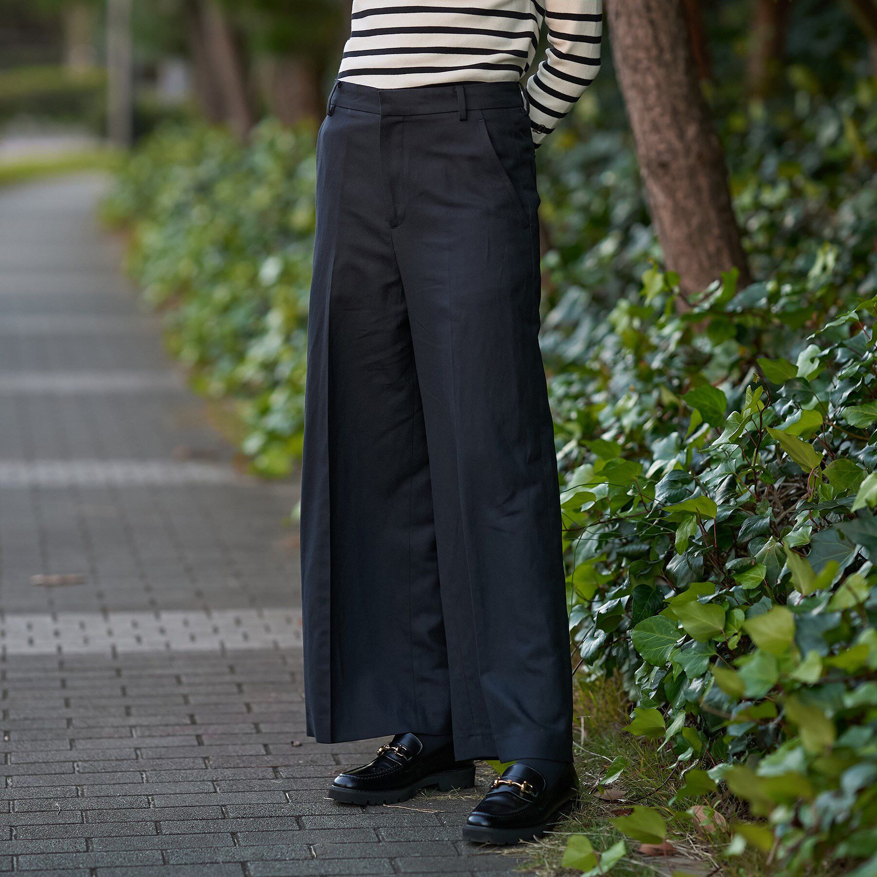 DRESSTERIOR「【セットアップ可/ウォッシャブル】リネンブレンドワイドパンツ」|その他|