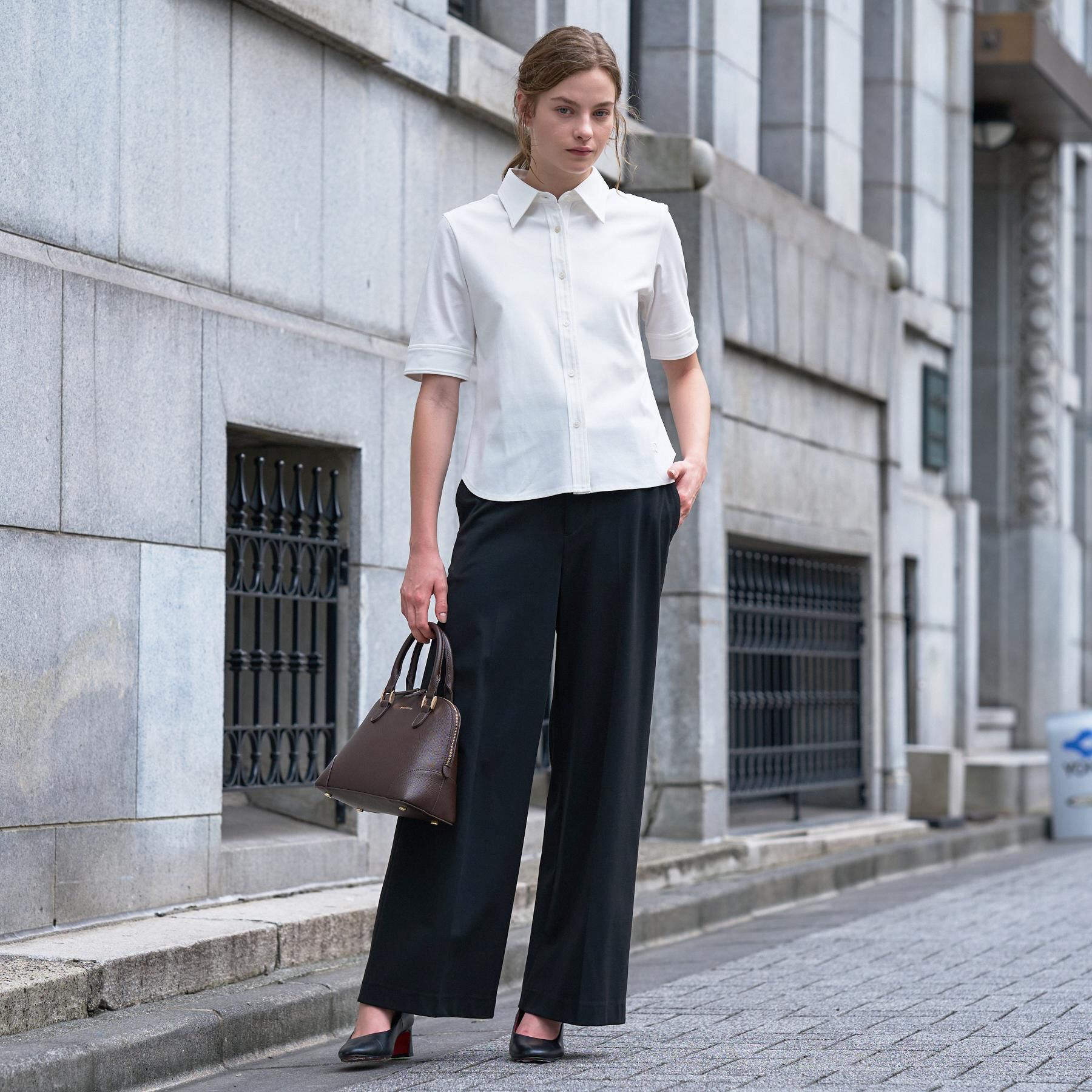 DRESSTERIOR「【接触冷感／抗菌防臭／消臭】ICE CLEAR COTTON ハーフスリーブシャツ」|Tシャツ・カットソー|
