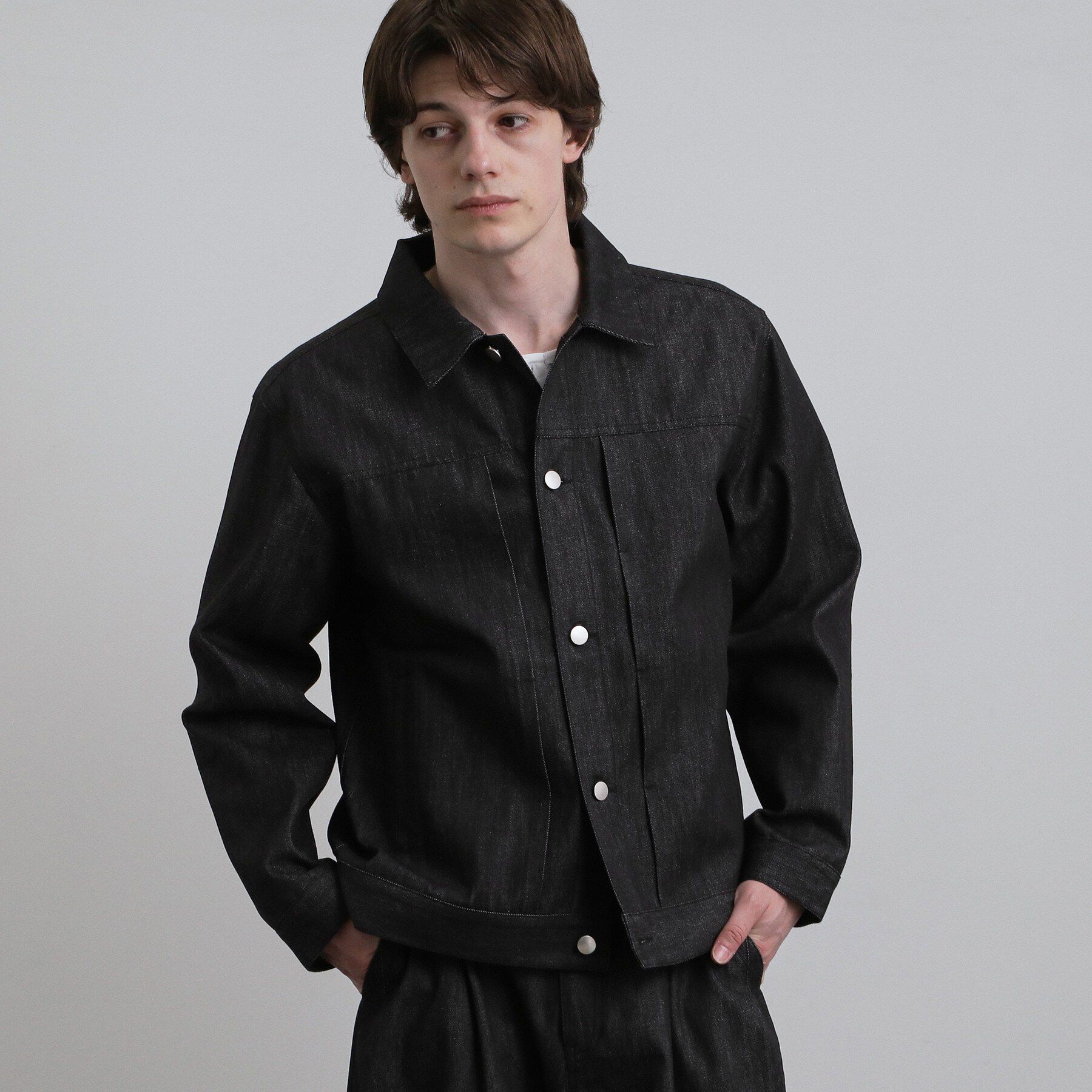 tk.TAKEO KIKUCHI「【色褪せしにくいデニム/セットアップ対応可】Comfy Fadeless Denim Seriesデ」|ブルゾン・スタジャン|