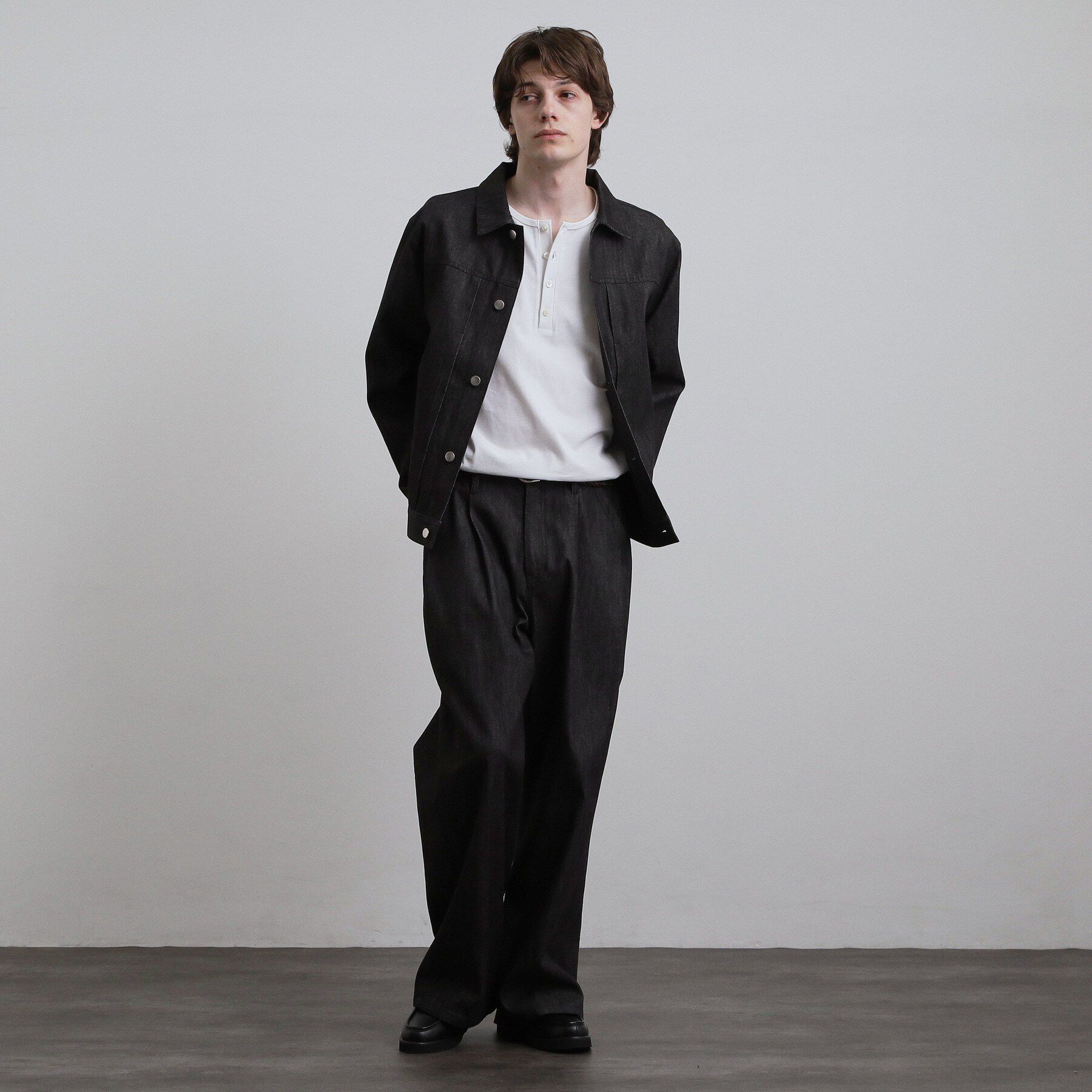 tk.TAKEO KIKUCHI「【色褪せしにくいデニム/セットアップ対応可】Comfy Fadeless Denim Seriesデ」|ブルゾン・スタジャン|