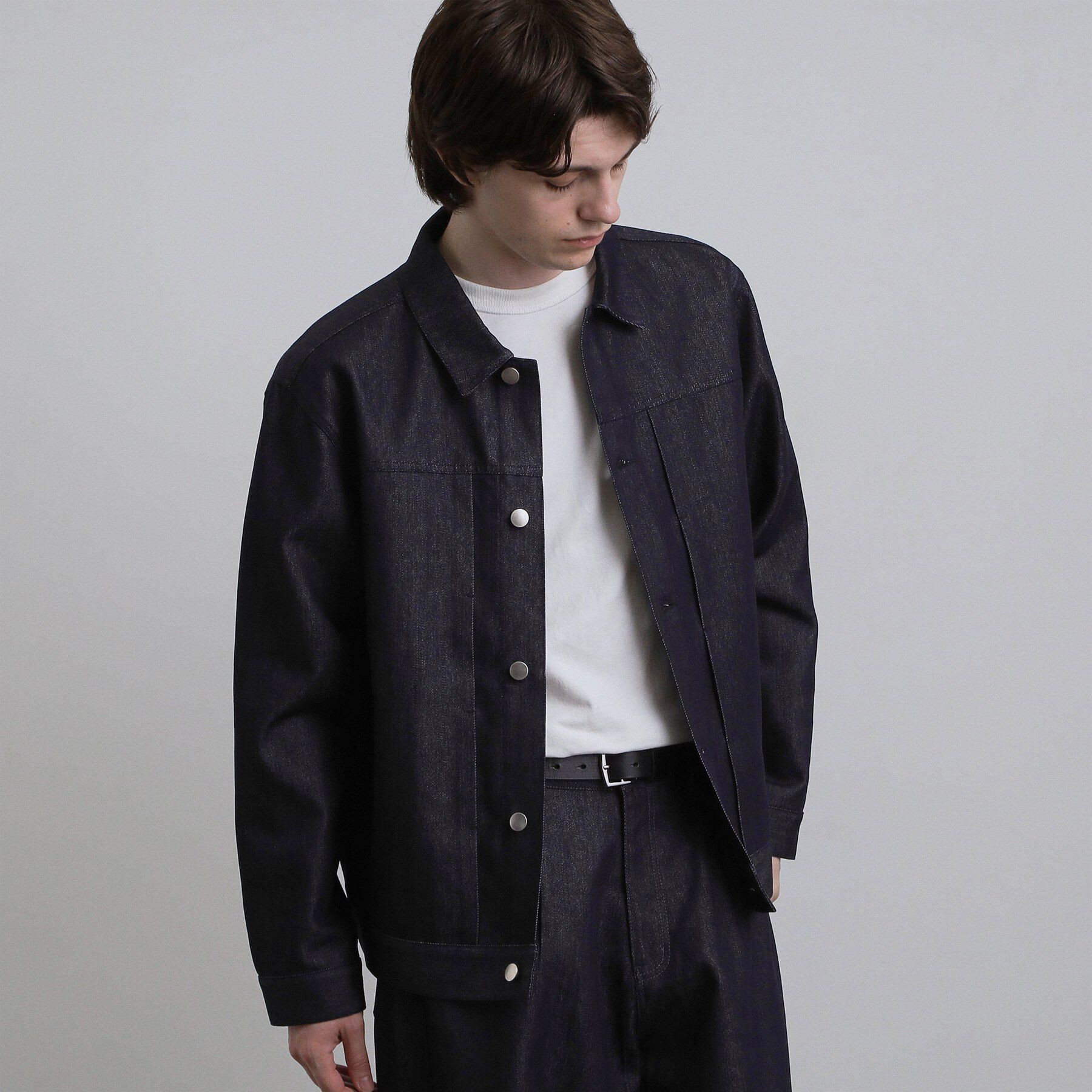 tk.TAKEO KIKUCHI「【色褪せしにくいデニム/セットアップ対応可】Comfy Fadeless Denim Seriesデ」|ブルゾン・スタジャン|