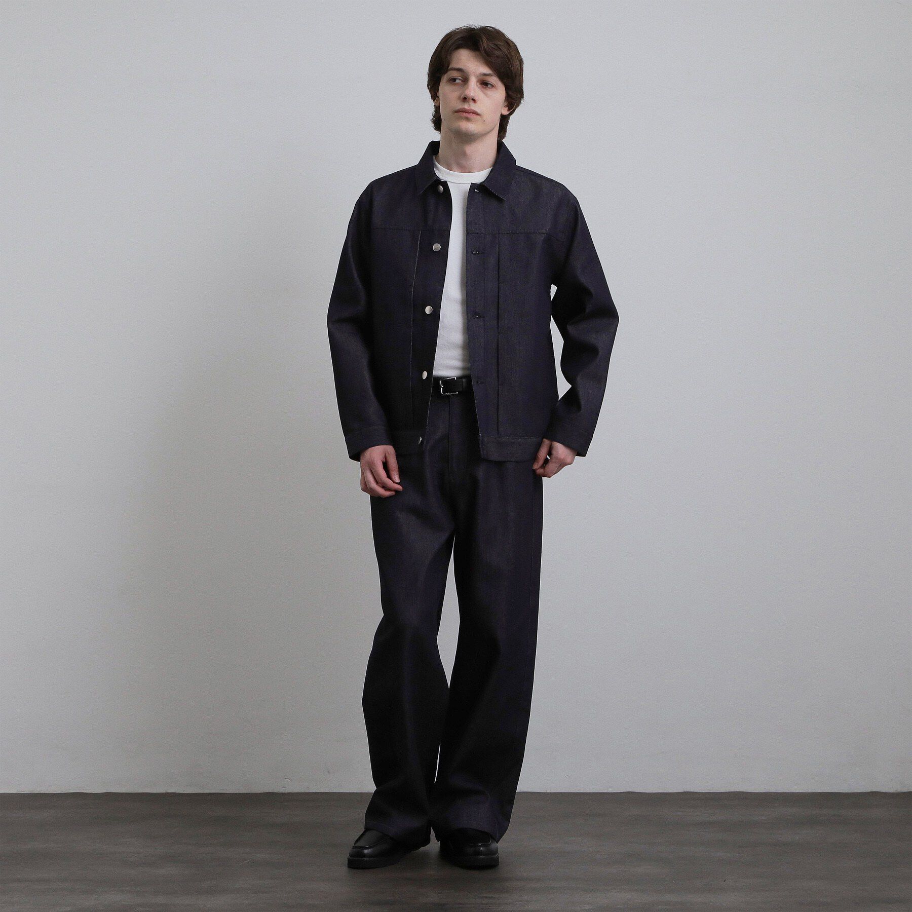 tk.TAKEO KIKUCHI「【色褪せしにくいデニム/セットアップ対応可】Comfy Fadeless Denim Seriesデ」|ブルゾン・スタジャン|