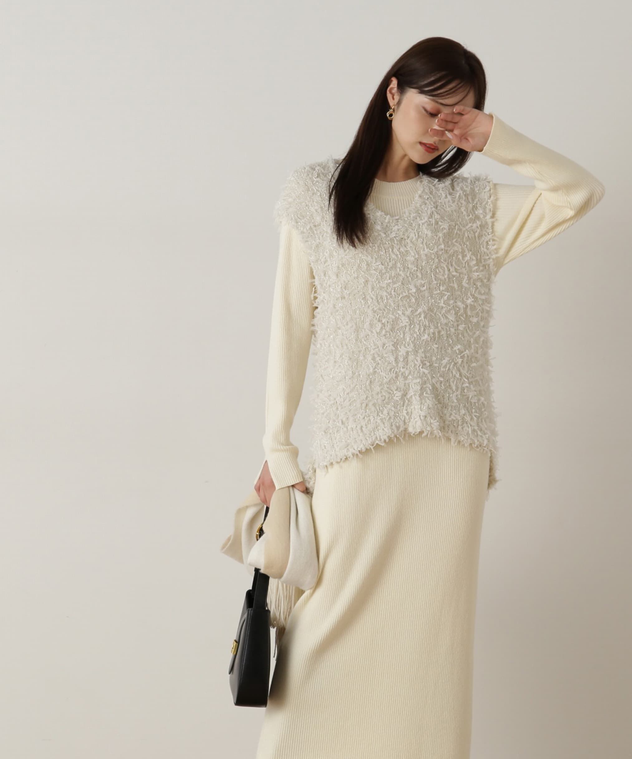 PROPORTION BODY DRESSING「リボンヤーンベストセットアップ」|ワンピース|