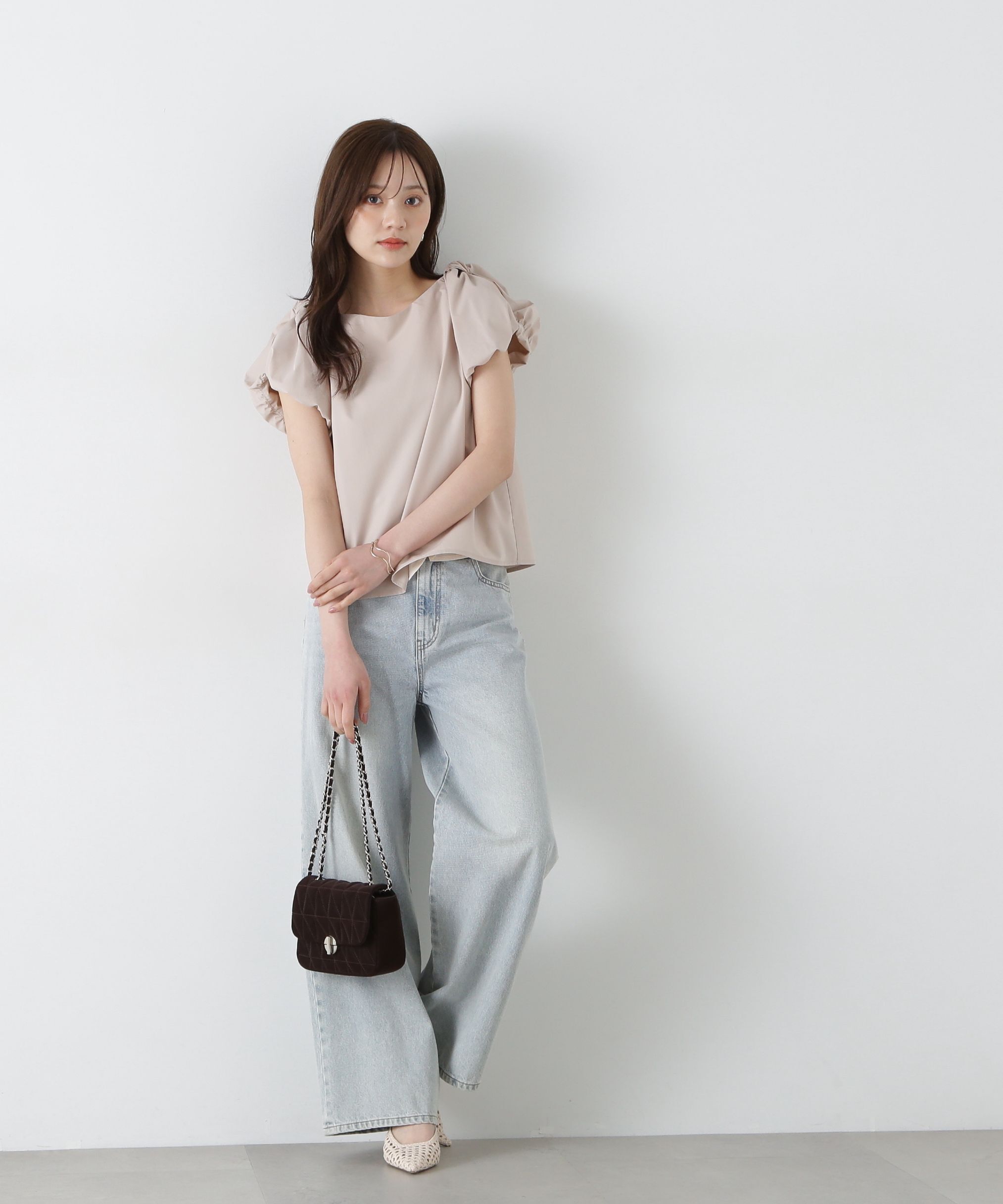 PROPORTION BODY DRESSING「ショルダーリボンブラウス」|シャツ・ブラウス|