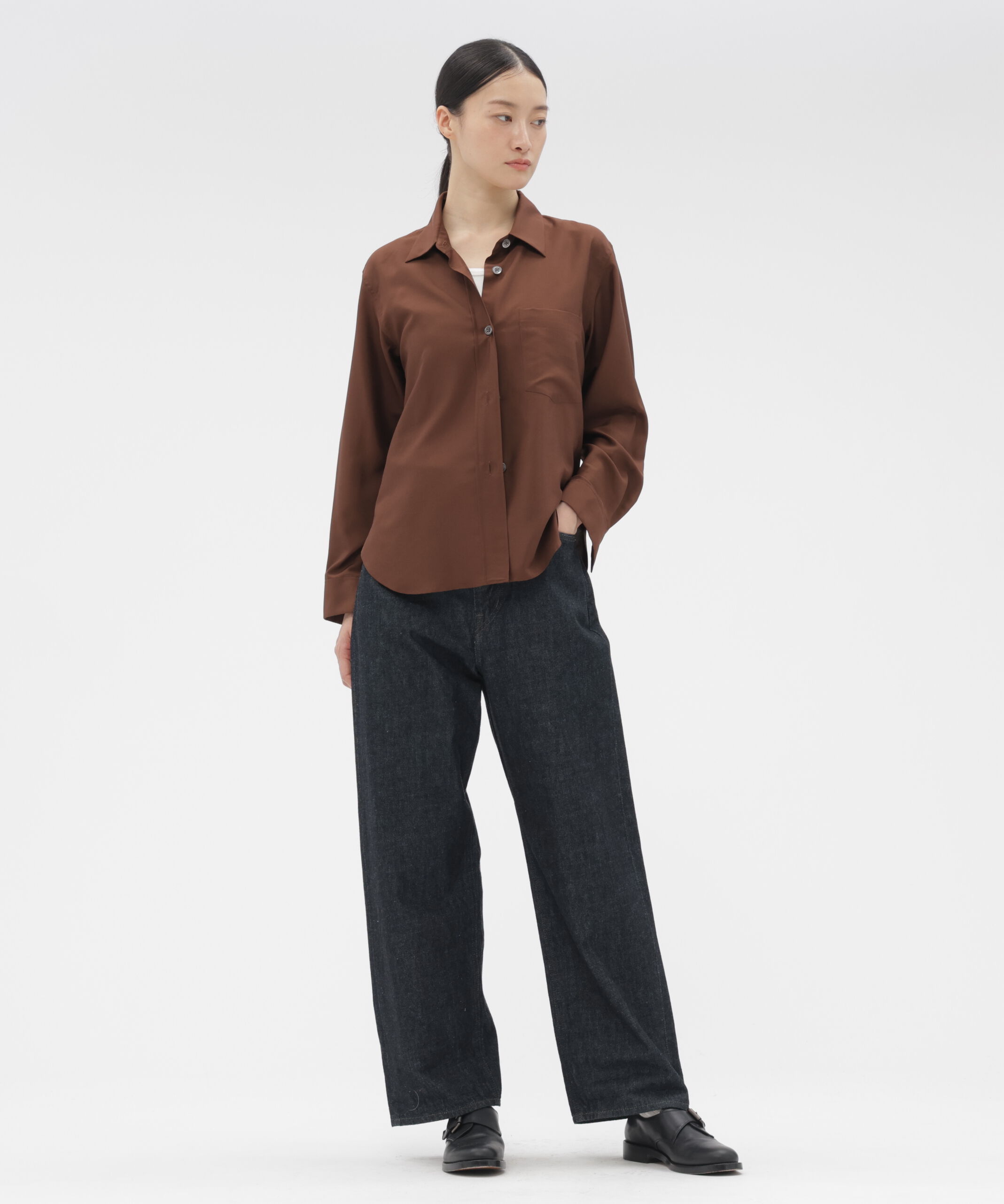  「MATT SILK SHIRT」|シャツ・ブラウス|