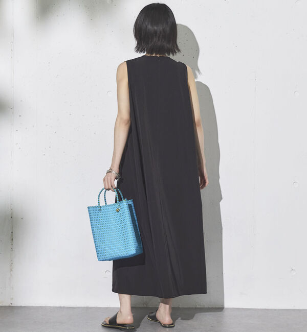 Doux archives「ＵＶ・接触冷感ウォッシャブルドロストノースリワンピース」|ワンピース|