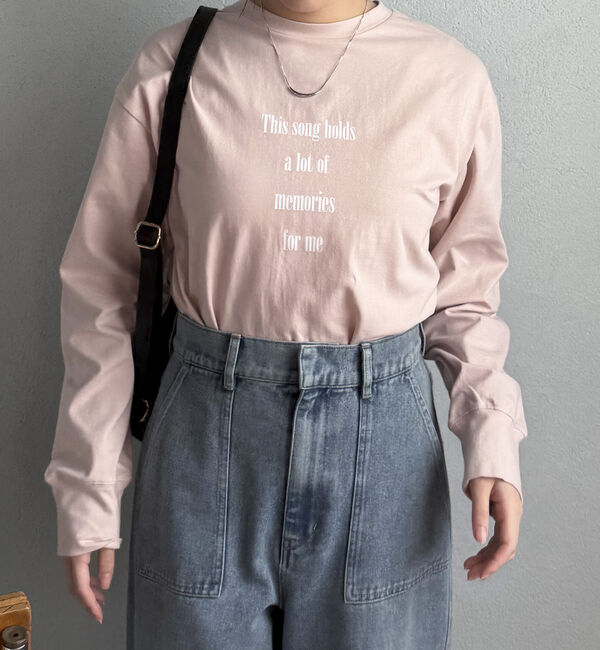 Doux archives「レターロゴロンＴｅｅ」|Tシャツ・カットソー|PINK
