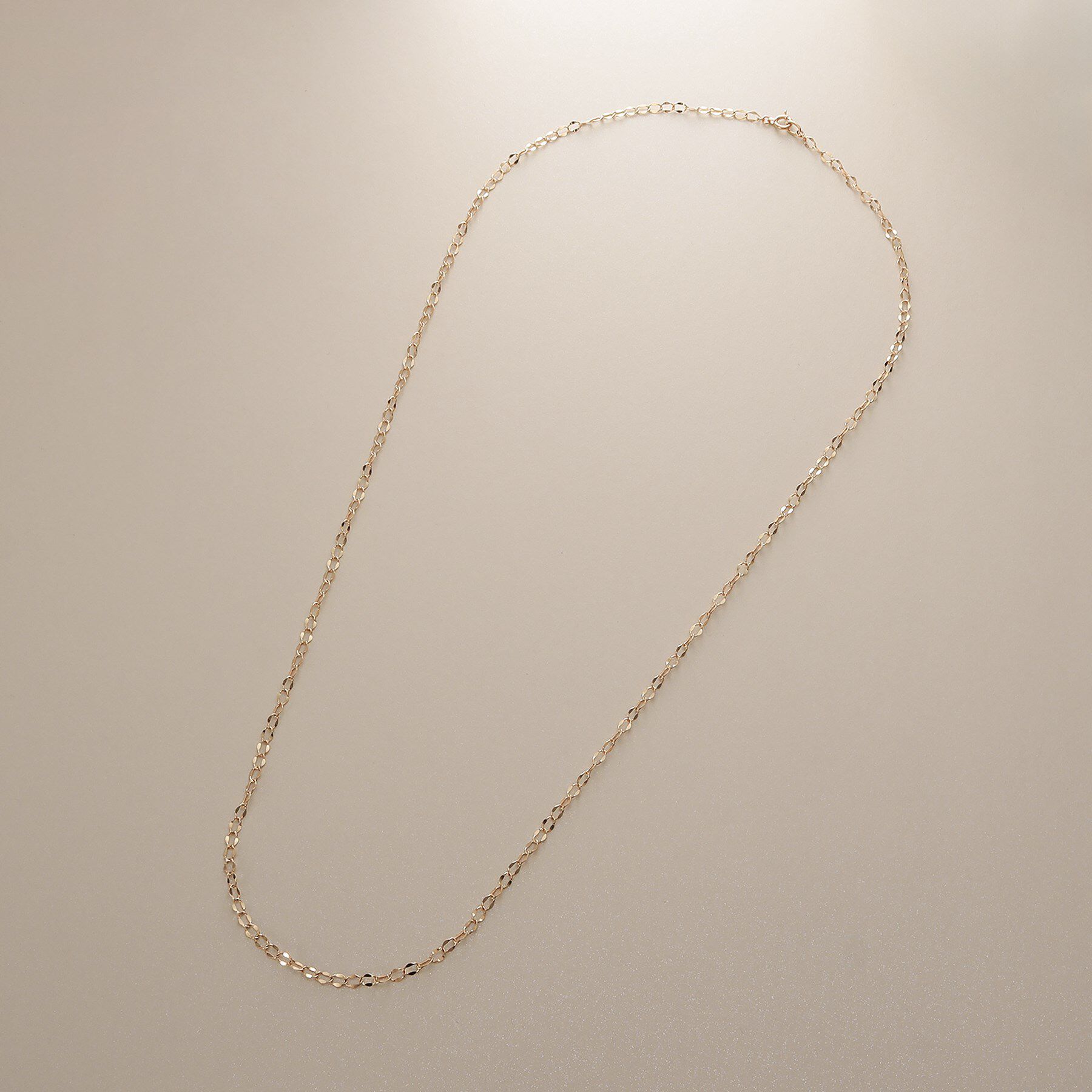 COCOSHNIK「K10シースルーフラット ネックレス（60cm）」|ネックレス|
