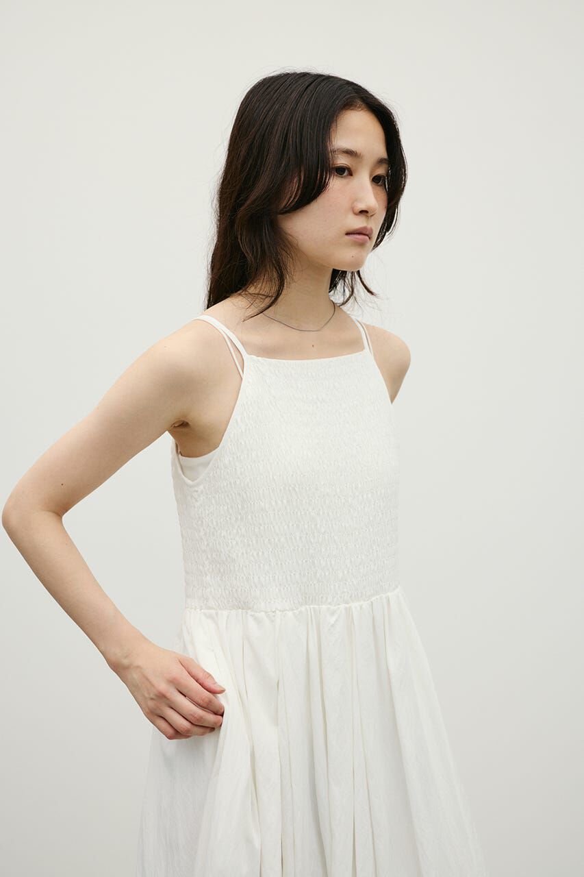 STYLEMIXER「シャーリングギャザーキャミワンピース」|ワンピース|