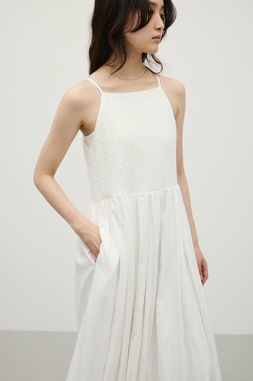 STYLEMIXER「シャーリングギャザーキャミワンピース」|ワンピース|