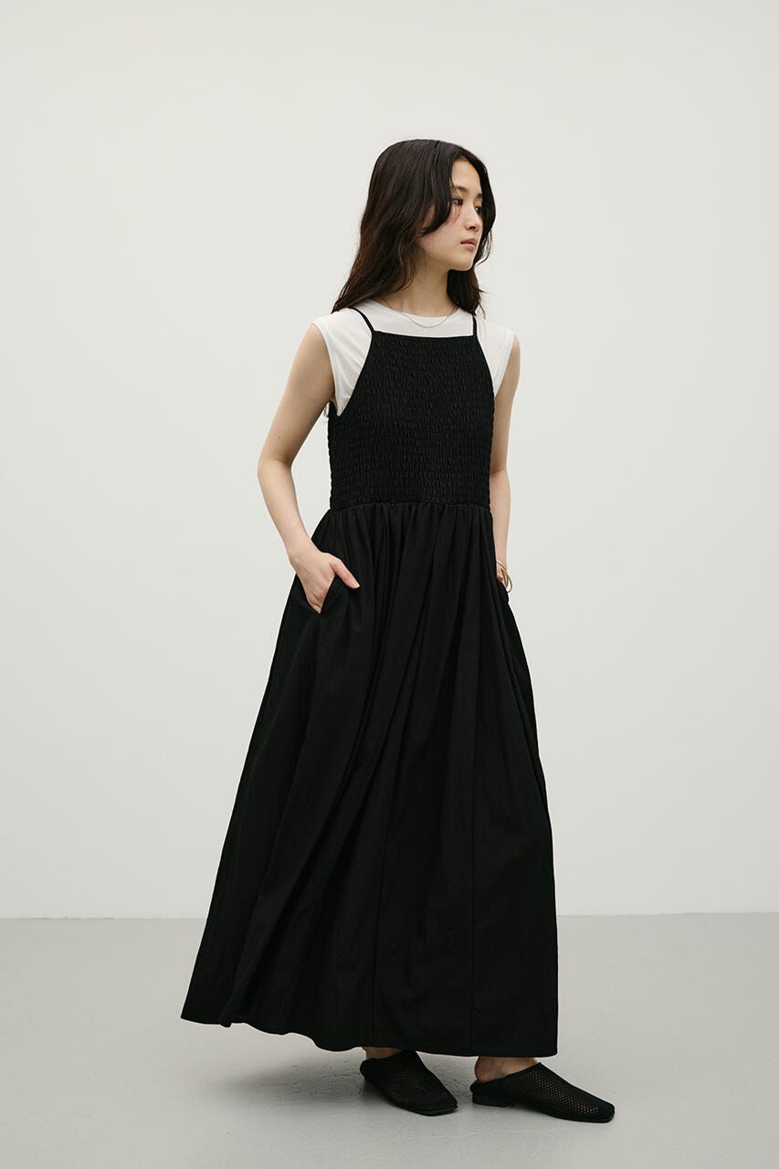 STYLEMIXER「シャーリングギャザーキャミワンピース」|ワンピース|
