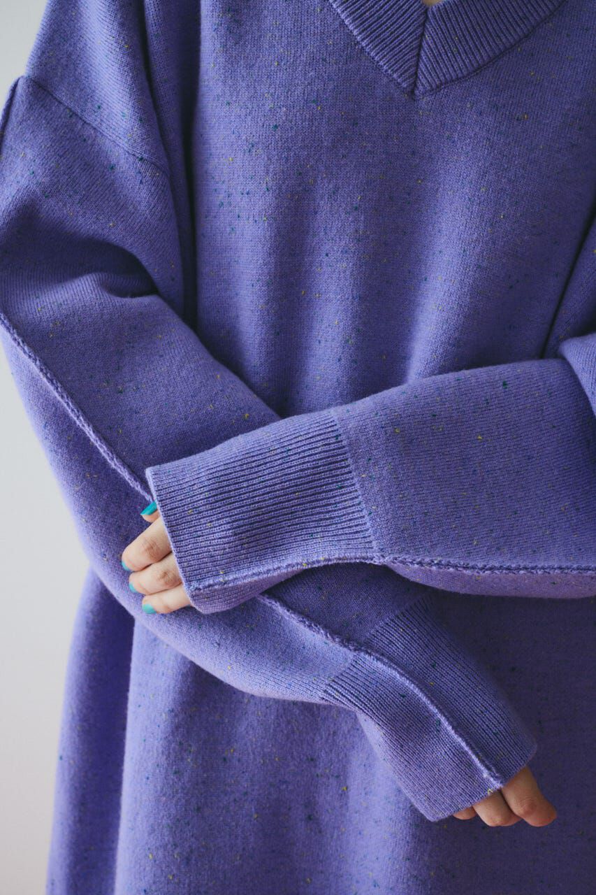 HeRIN.CYE「V neck knit one piece」|ワンピース|