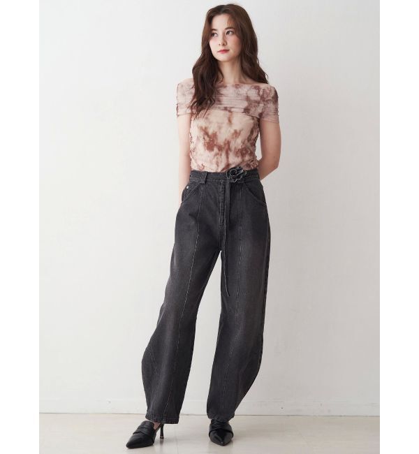 CALNAMUR「ローズモチーフルフパデニムパンツ」|その他|