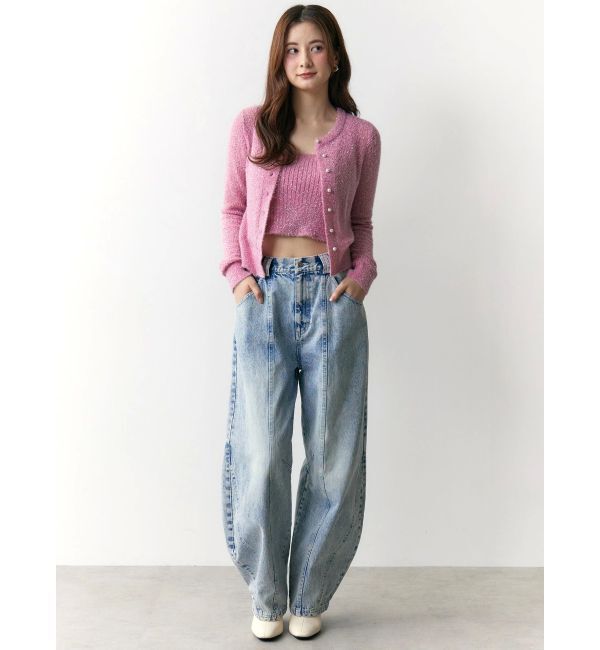 CALNAMUR「ローズモチーフルフパデニムパンツ」|その他|