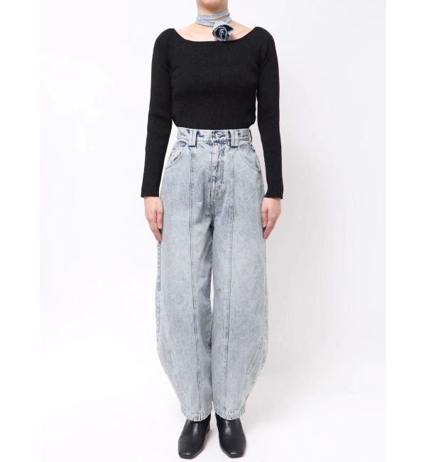 CALNAMUR「ローズモチーフルフパデニムパンツ」|その他|