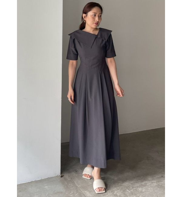 LAGUNAMOON「アシメカラーネックワンピース」|ワンピース|