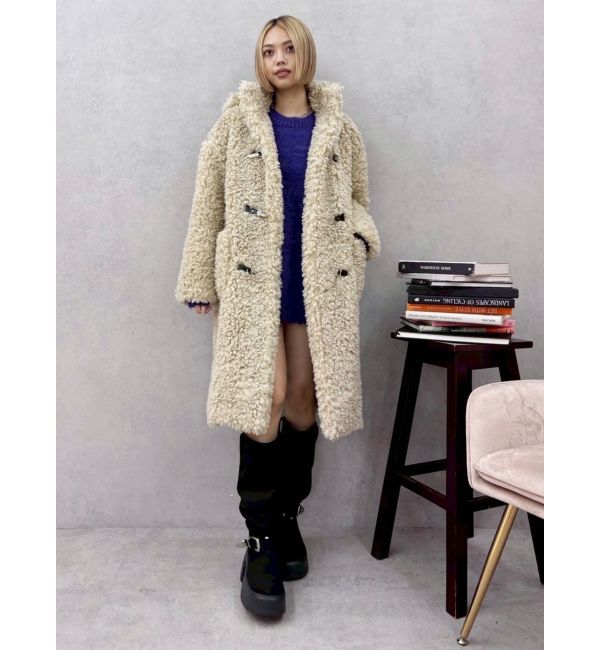 EVRIS「フェイクファーダッフルコート」|ダッフルコート|