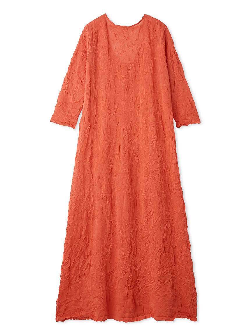 Mila Owen「【ウォッシャブル】バックオープンワッシャーニットワンピース」|ワンピース|RED