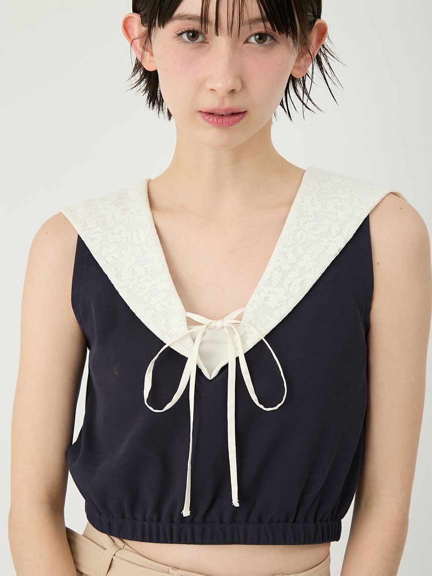 LILY BROWN「2wayセーラーカラートップス」|Tシャツ・カットソー|