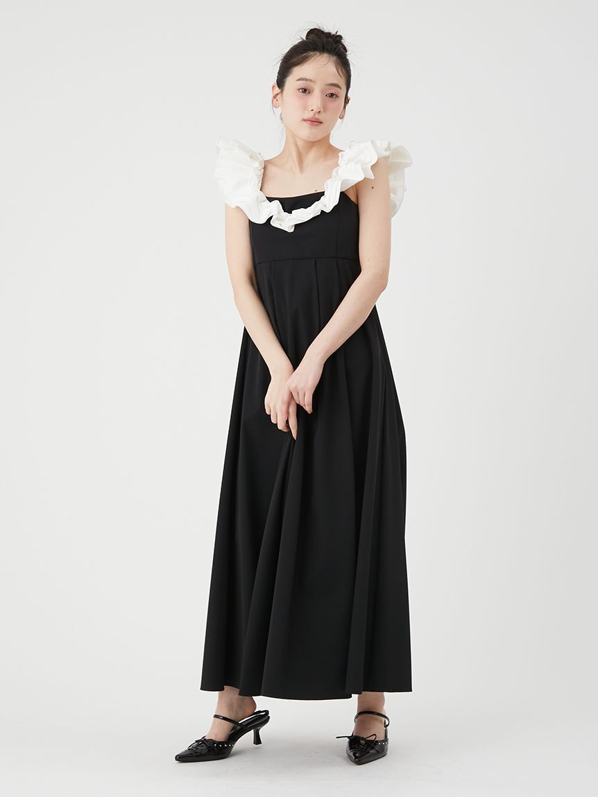 LILY BROWN「【UVカット】フリルボリュームワンピース」|ワンピース|