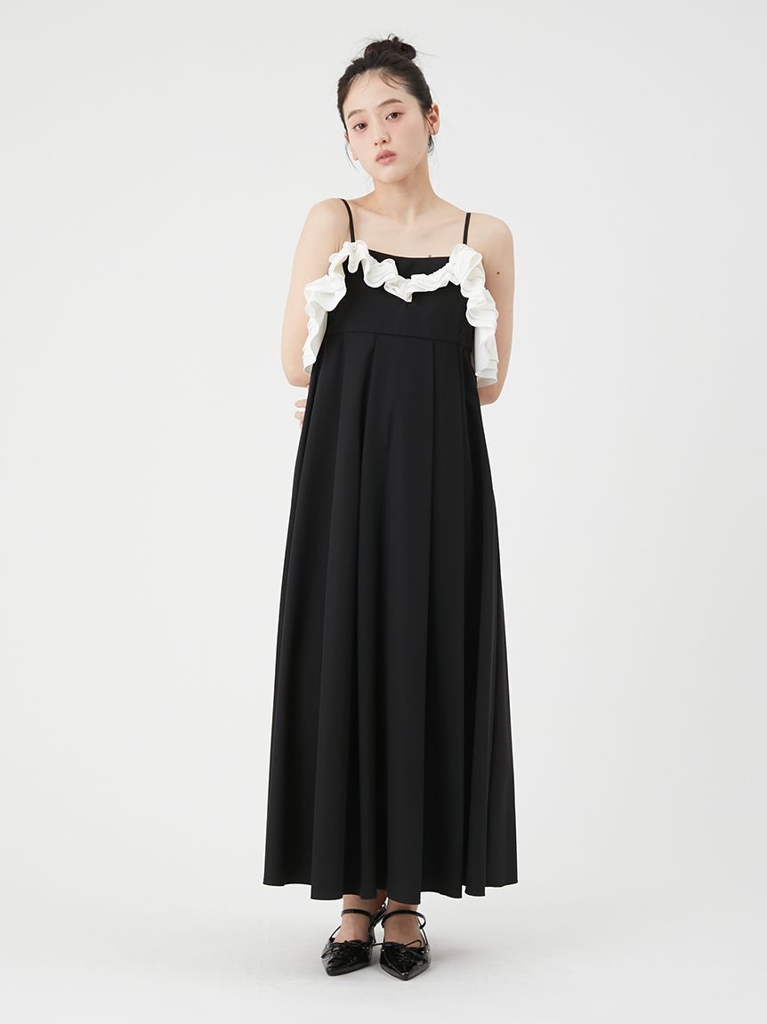 LILY BROWN「【UVカット】フリルボリュームワンピース」|ワンピース|