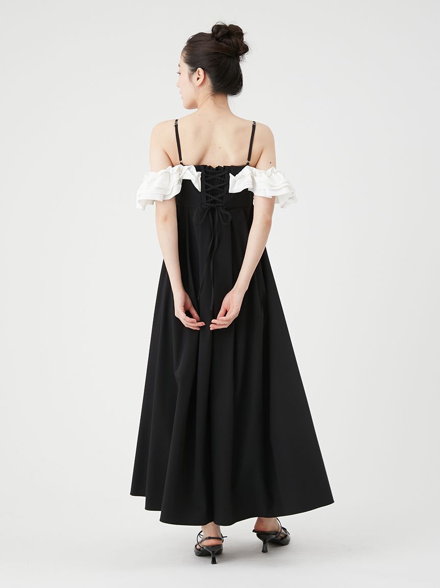 LILY BROWN「【UVカット】フリルボリュームワンピース」|ワンピース|