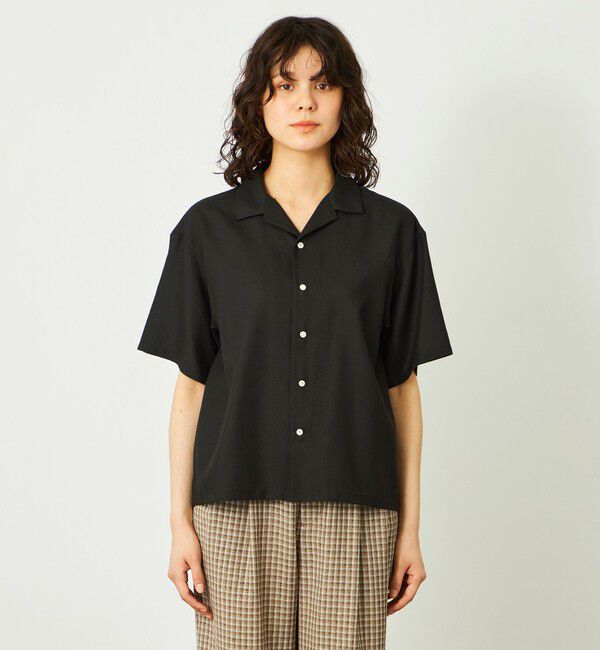 MACKINTOSH PHILOSOPHY「GREY LABEL リネンミックスオープンカラーシャツ」|シャツ・ブラウス|