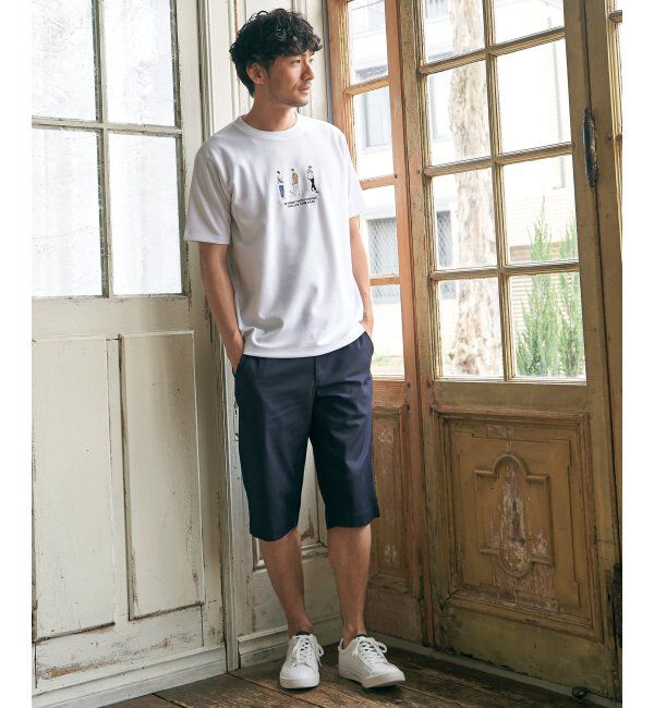 ikka「【親子おそろい】ポンチスリーメン刺繍Tシャツ」|Tシャツ・カットソー|