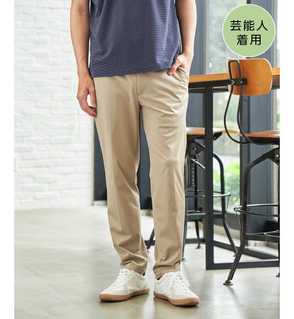 ikka「GOKU楽パンツ EASY STRETCH ピケ」|その他|ベージュ