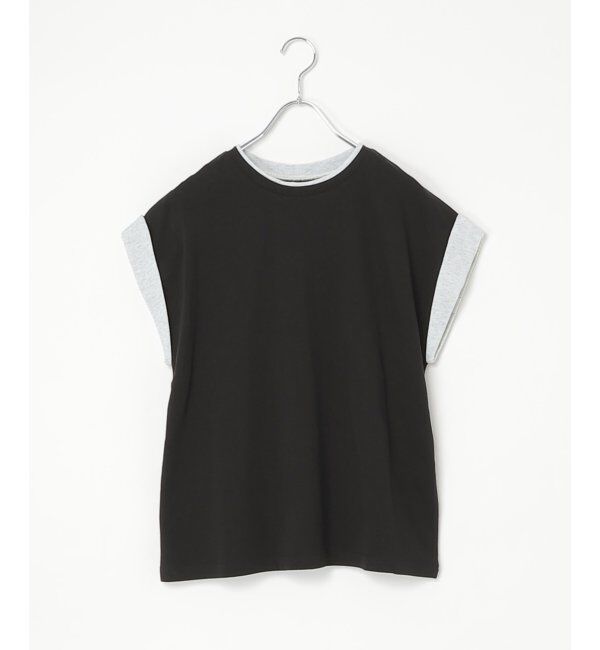 VENCE share style「袖配色ノースリトップス」|Tシャツ・カットソー|