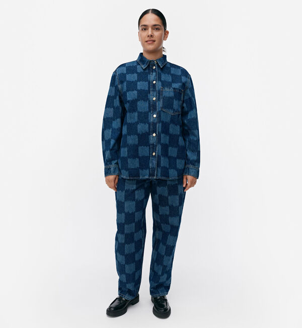 Marimekko「Maridenim Vaihe Jakala ジーンズシャツ」|シャツ・ブラウス|